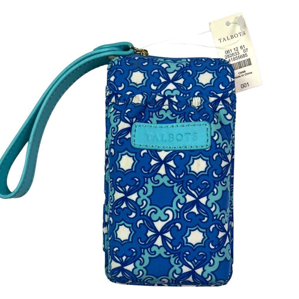 New Talbots Zip Wallet Wristlet Small